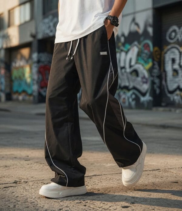 a_ya_meri_product_hai_ Lymio Men's Track Pant – Stylish Loose Fit, Lycra Fabric