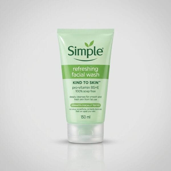 Simple Kind To Skin Refreshing Facial Wash - gentle face wash for sensitive skin