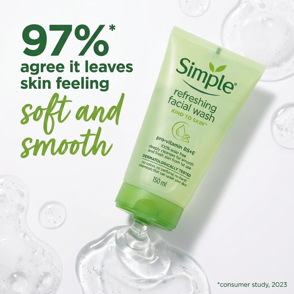 Simple Kind To Skin Refreshing Facial Wash
