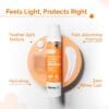 The Derma Co Aqua Gel lightweight water-like texture swatch The Derma Co Aqua Gel lightweight water-like texture swatch