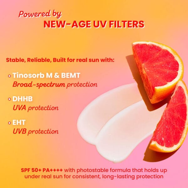 Dot & Key Vitamin C Super Bright Sunscreen water light fluid texture swatch