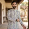 man styling green kurta for men for wedding party Green Cotton Kurta for Men