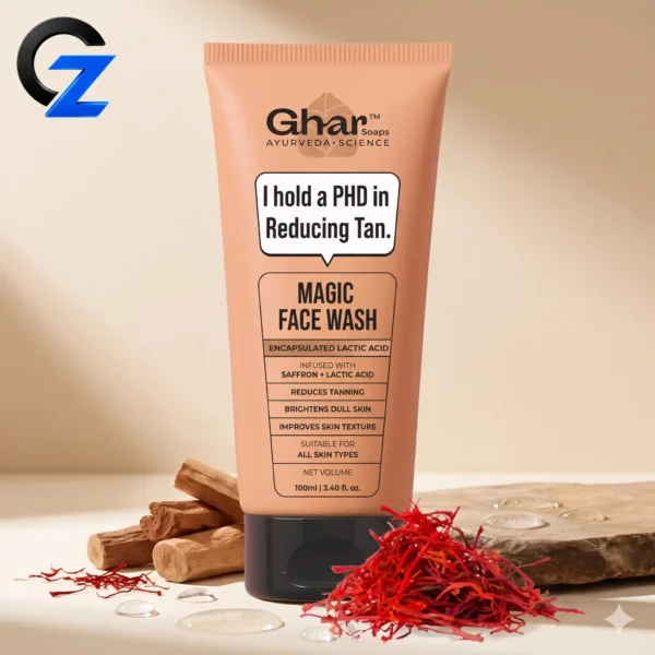 ghar soaps magic detan face wash 100ml