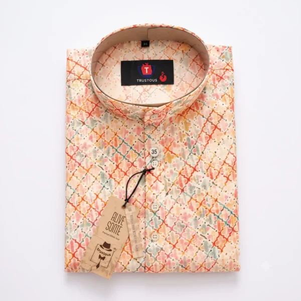 checked kurta for men studio product photography
