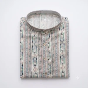 printed cotton kurta for men studio product photography