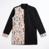 Studio photo of black short kurta for men